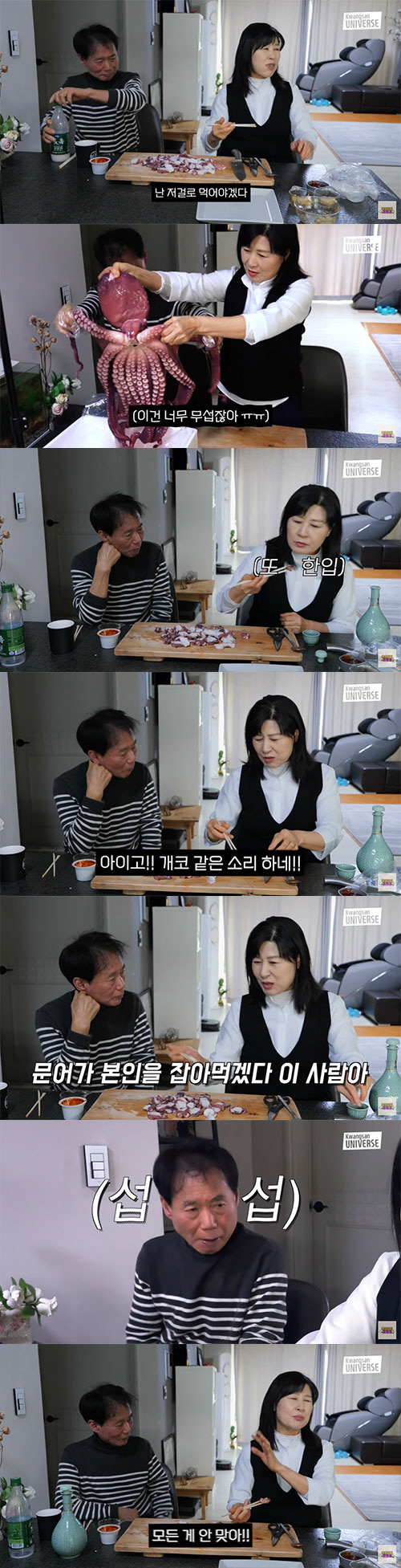 김승현 부모님, 대왕문어 먹다 큰 싸움…"개코 같은 소리하네"(김승현가족…