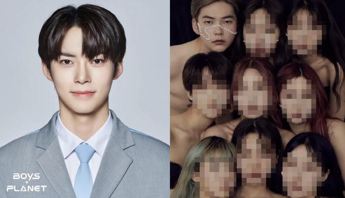 [단독] '보이즈플래닛' 성한빈, 女 8명과 상의탈의 사진의 진실 "댄스…