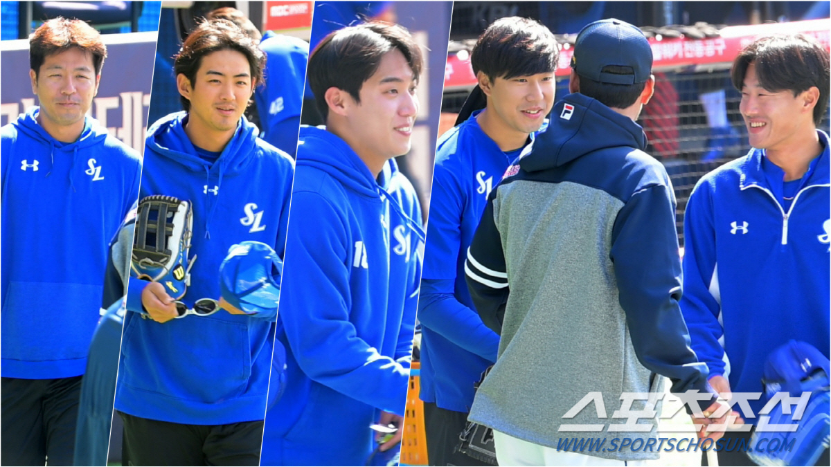 '베테랑 강민호 구자욱, 에이스 원태인까지 응원' 시범경기 1등 사자군단…