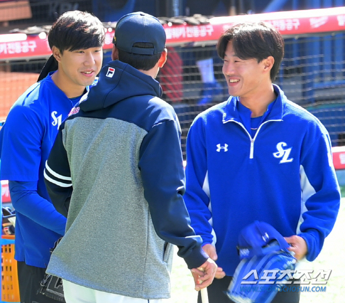 '베테랑 강민호 구자욱, 에이스 원태인까지 응원' 시범경기 1등 사자군단…