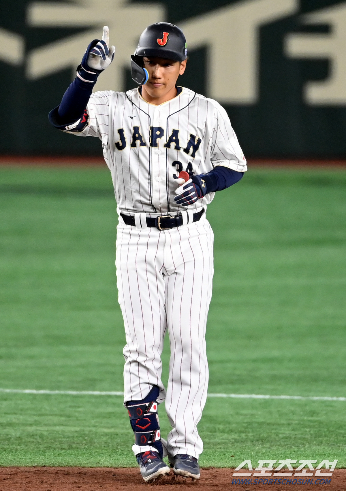 WBC 1라운드 체코전 3회 2타점 역전 2루타를 친 요시다. 도쿄(일본)=허상욱 기자 wook@sportschosun.com