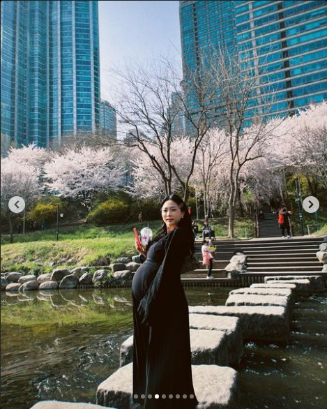 허니제이 "러브는 벚꽃 필 때 쯤 나와요"…출산임박 '만삭 D라인'