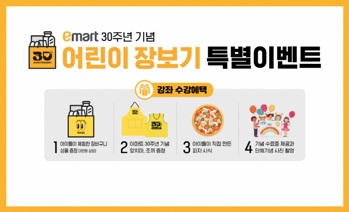 이마트, 쇼핑 체험+쿠킹 클래스 '어린이 장보기 이벤트' 진행…미래 고객…