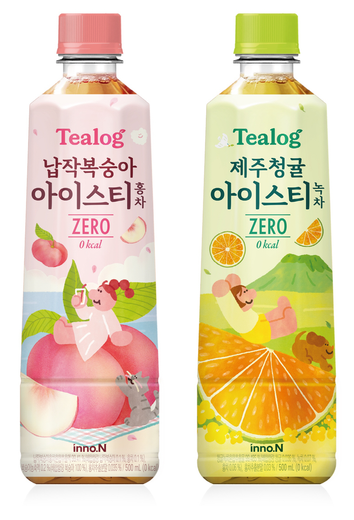 HK이노엔, 제로 칼로리 아이스티 브랜드 '티로그' 론칭…신제품 2종 선…