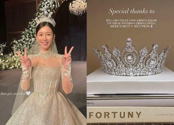 "드레스만 세벌·수제 티아라"..'이승기♥' 이다인, 세상 가장 화려한 …
