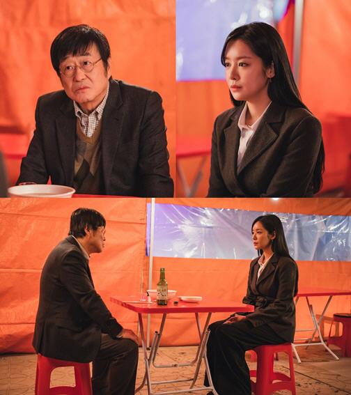 차주영, 김창완 향한 원망의 눈빛..위기의 부녀('진짜가 나타났다!')