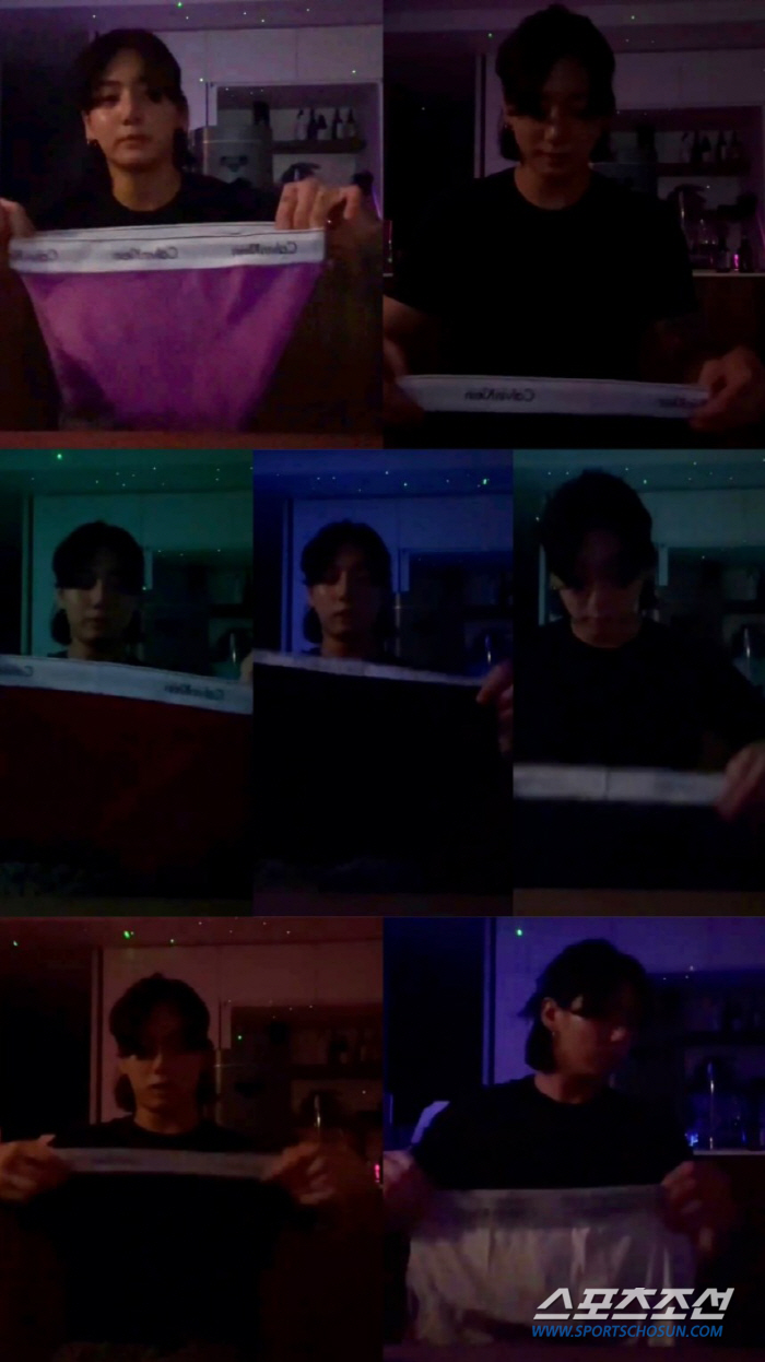 [종합]BTS 정국, 팬티 개는 영상으로 '또' 대박…'황금 팬티' 제작…