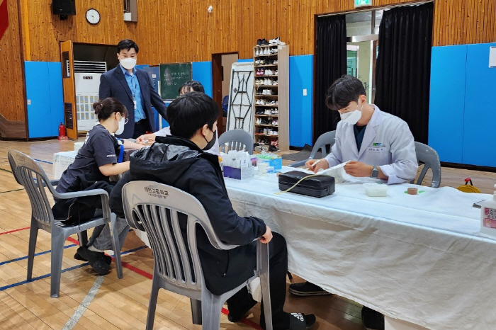 순천향대 천안병원, 태안 기름유출 사고지역 중고생 건강영향조사 실시