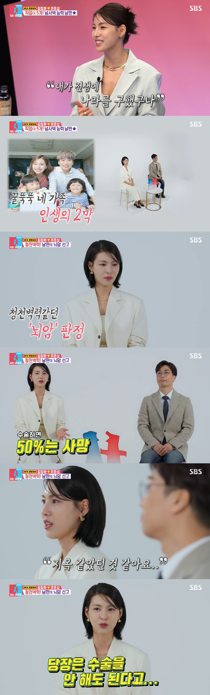 김정화 "母 암으로 떠났는데 남편도 뇌암 판정..모든 게 무너진 느낌" …