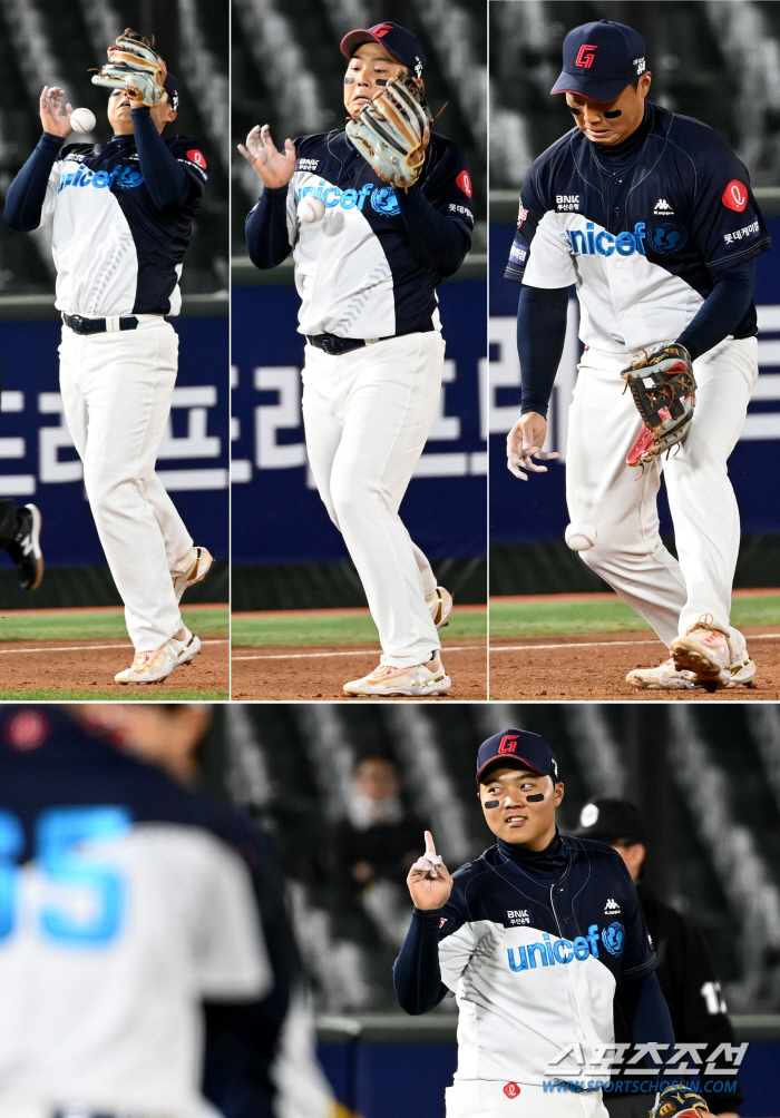 '고의낙구? 라이트에 가려 놓친 실수?' 리틀 이대호의 아찔했던 병살플레…