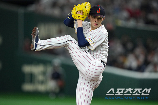 WBC 1라운드 체코전에 선발등판한 사사키. 사진출처=일본야구대표팀 홈페이지