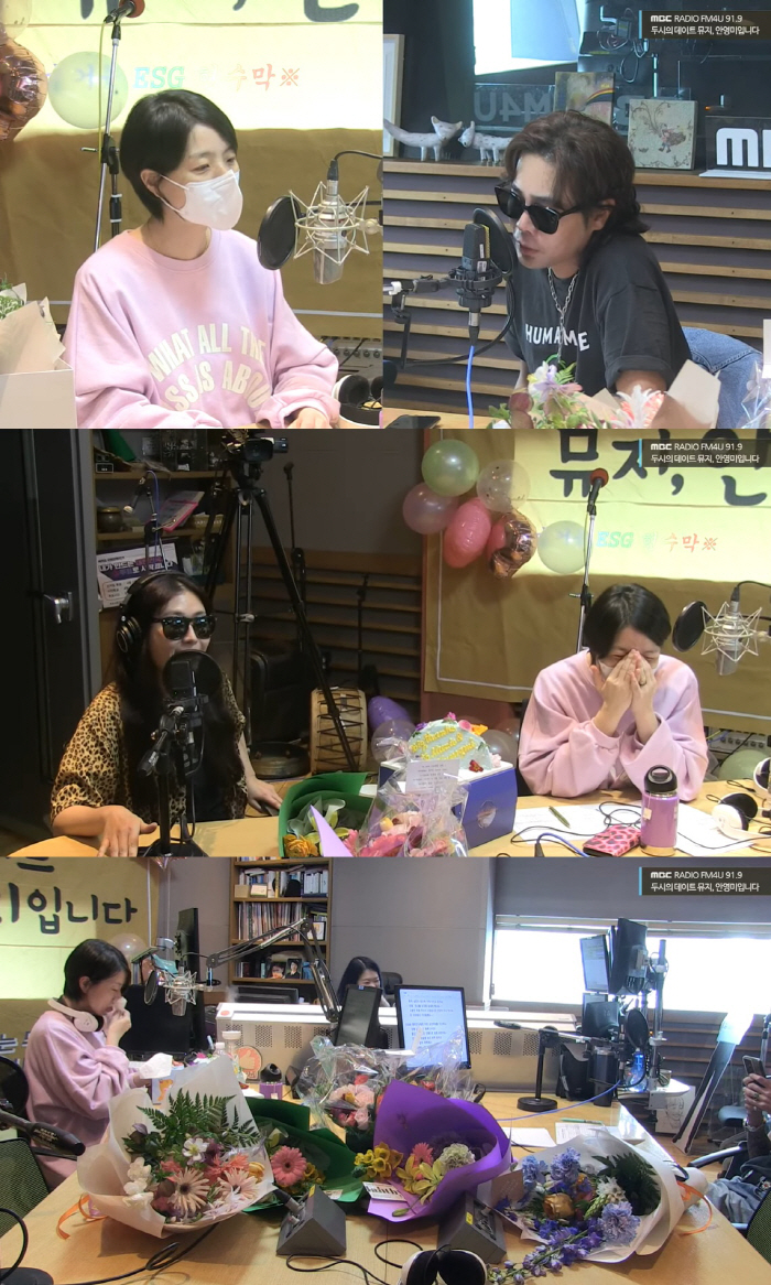 '7월 출산' 안영미, '두데' 생방송 중 오열 "감사했다"…눈물의 하차
