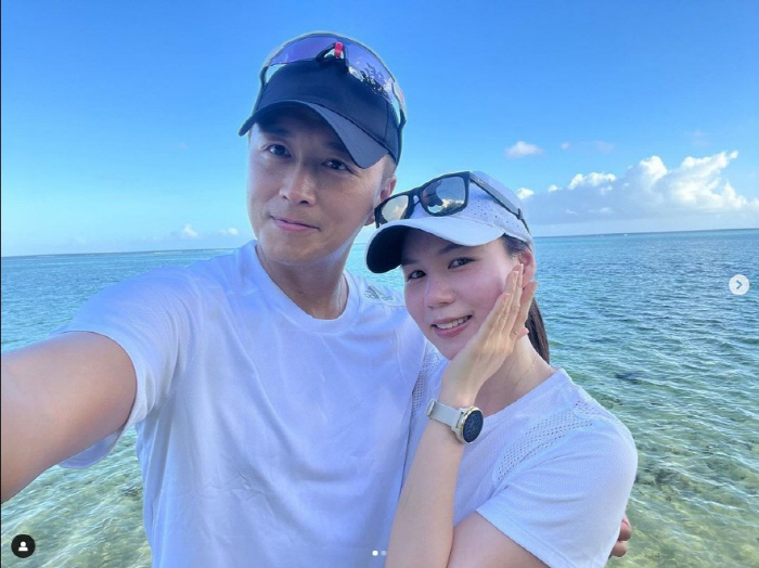 '진태현♥' 박시은, 다시 임신 준비하는 근황 "괌에서 4K 부부러닝"