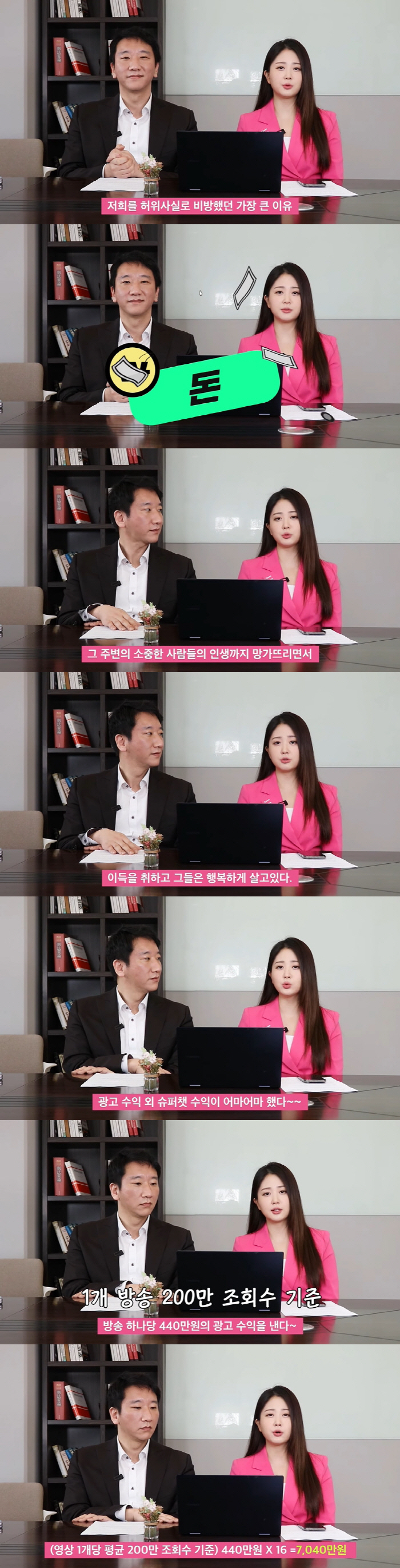 김다예 "김용호, 박수홍 이용해 3억 4천↑ 벌어...허위비방 목적은 돈…