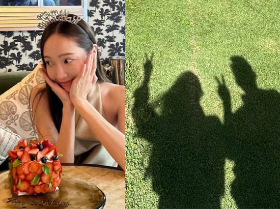 제시카♥타일러 권, 10년째 굳거한 사랑…생일맞이 '그림자 커플샷'