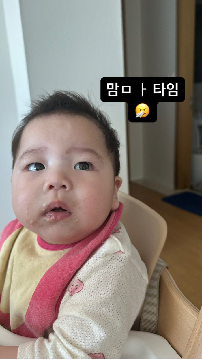 제이쓴 子 준범, 먹방에 진심...누가봐도 母 홍현희 아들