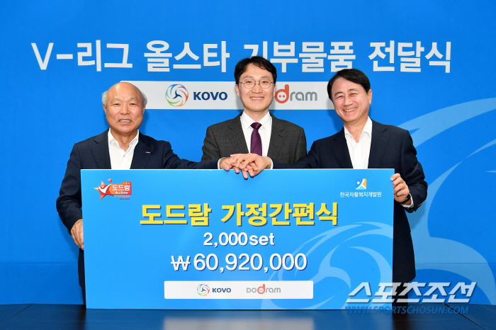 KOVO 올스타 기부물품 6092만원 상당 사회 취약계층 전달
