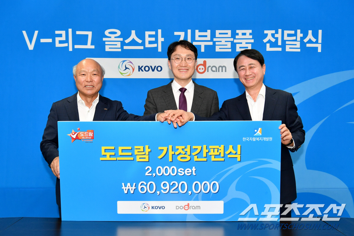 KOVO 올스타 기부물품 6092만원 상당 사회 취약계층 전달