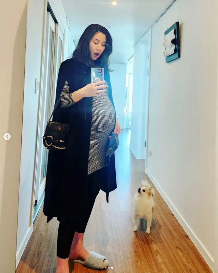 공현주, 쌍둥이 품은 볼록 D라인 "둥이가 쑥쑥 자라, 배가 터질 것 같…