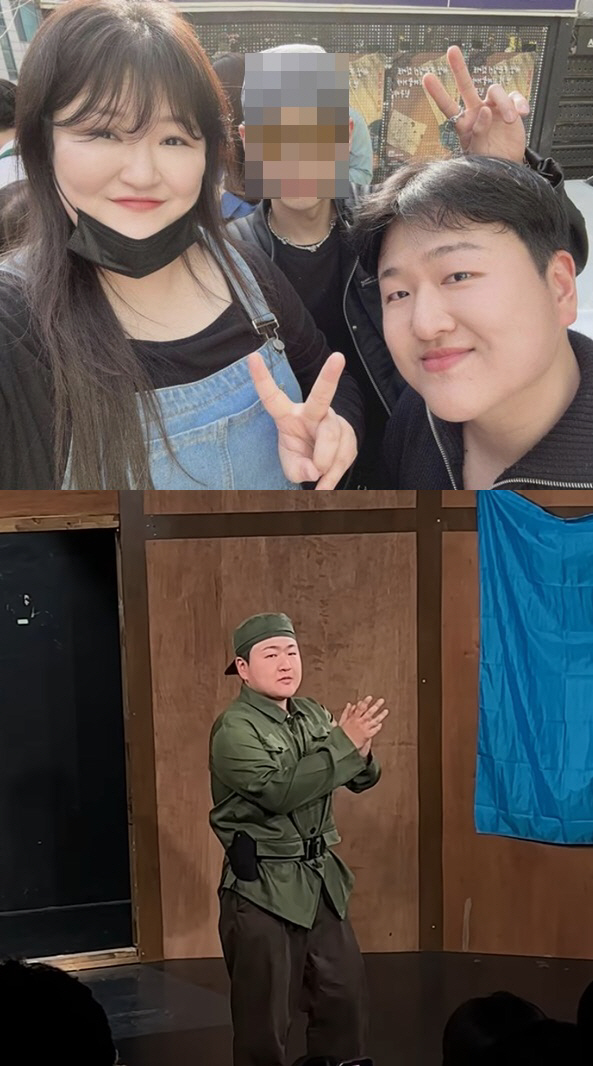 이국주, '11살 터울' 연극배우 남동생 응원하러갔네…붕어빵 비주얼