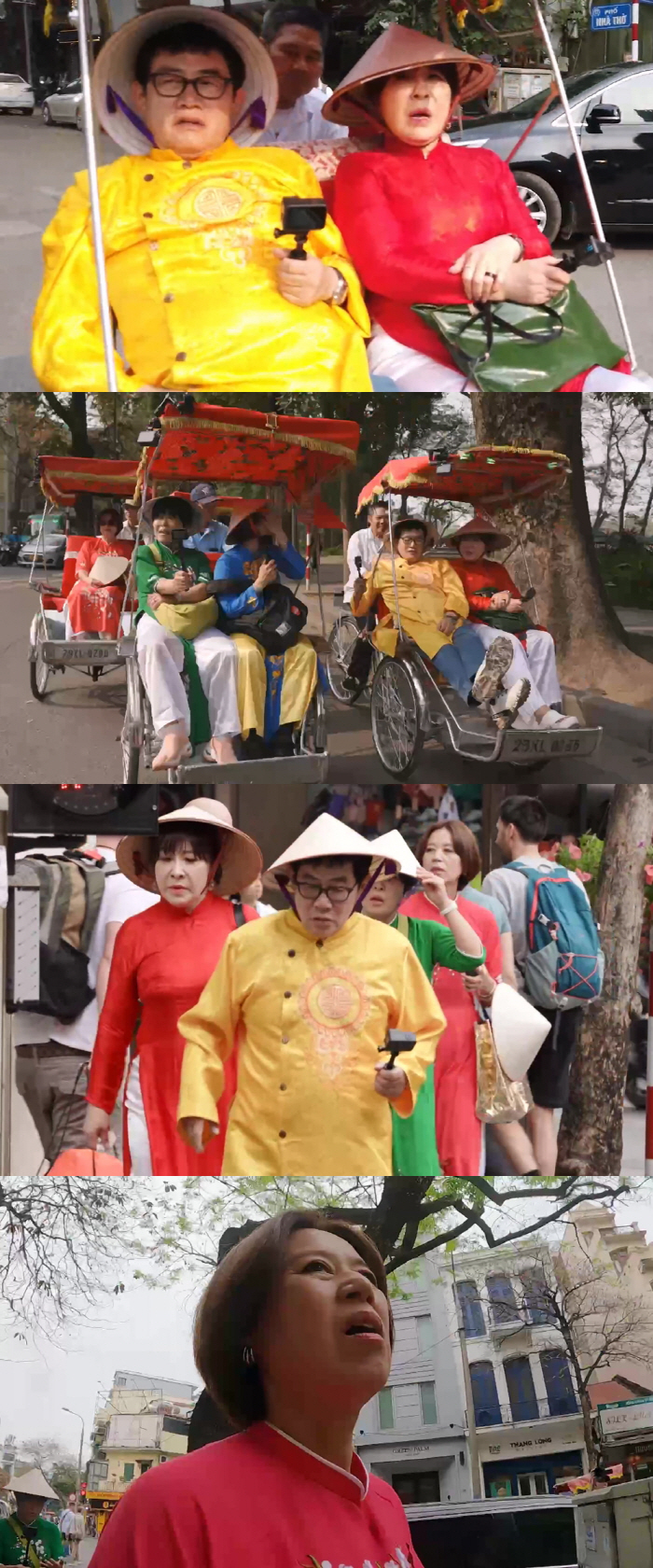'뭉뜬 리턴즈' 이경규, 노사연과 인력거 타고 '착붙'..."여기 좁다니…