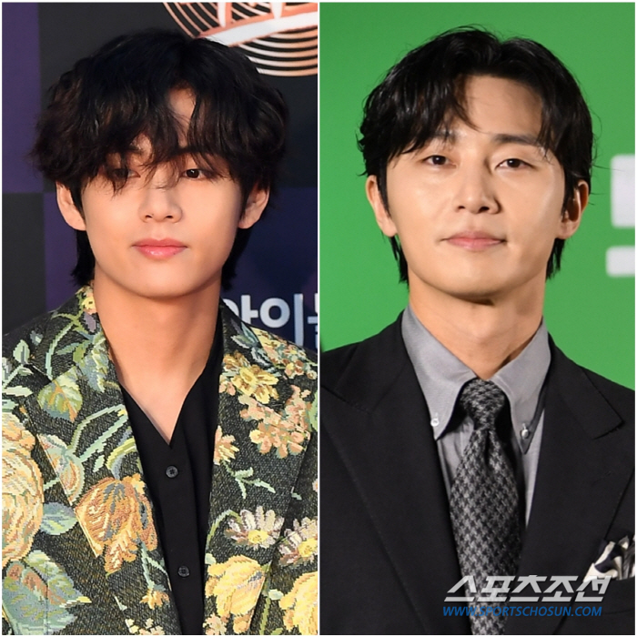 "너무 재밌어"…BTS 뷔, '직속 상사' 박서준 본업 복귀 향한 특급 …