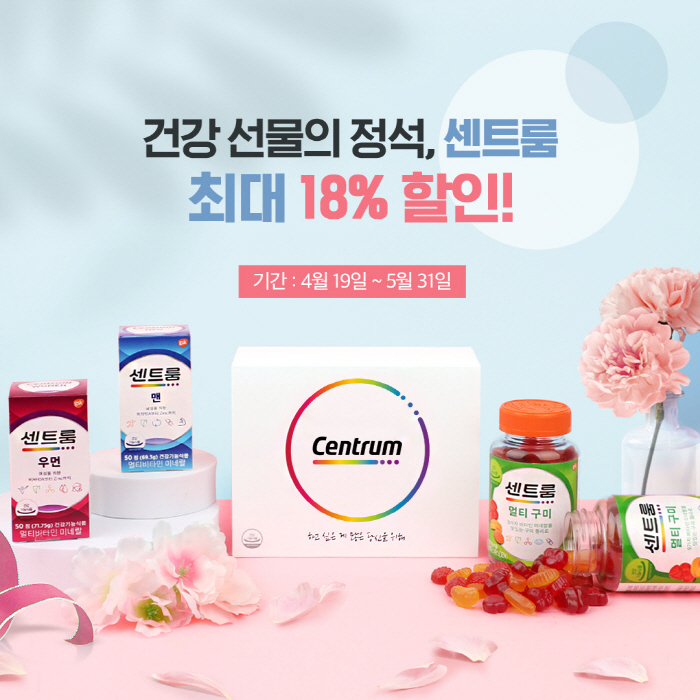 센트룸, 5월 31일까지 '건강 선물의 정석, 센트룸' 프로모션 진행