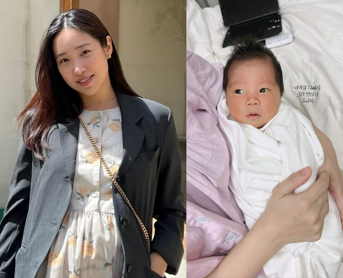 최희, 둘째 아들도 엄마 판박이…벌써 뚜렷한 신생아 이목구비