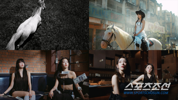 르세라핌, 'UNFORGIVEN' MV 티저 공개…서부 영화 같은 영상미