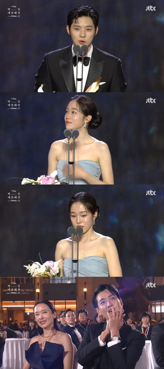 문상민·노윤서, TV부문 남녀 신인상 "김혜수·전도연 감사해" [제59회…