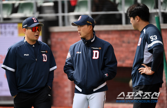 베어스 '양 듀오' 양의지+양석환...'보기만 해도 든든한 투 샷'