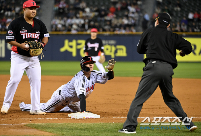 투수에게 3번 아웃. 체면구긴 LG의 뛰는 야구. 견제사 포함 도루성공률…