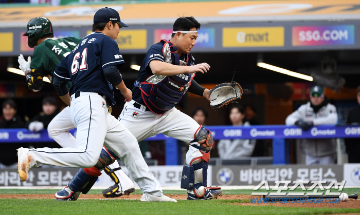 '천하의 양의지도 진땀' 에레디아 도루에 '앗'...두 마리 토끼 잡으려…