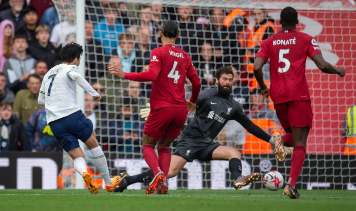 '호날두와 동률' EPL 7시즌 연속골 손흥민 '풀타임+1골-1도움+2골…