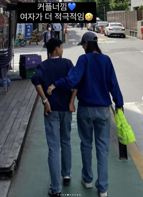 김성은♥정조국, 길거리 키스 쪽 '14살 아들 앞에서 진한 스킨십'