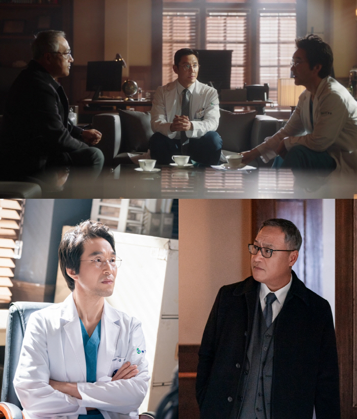 "의료계 메시vs호날두"…'자강두천' 한석규X이경영, 불꽃 튀는 기싸움에…