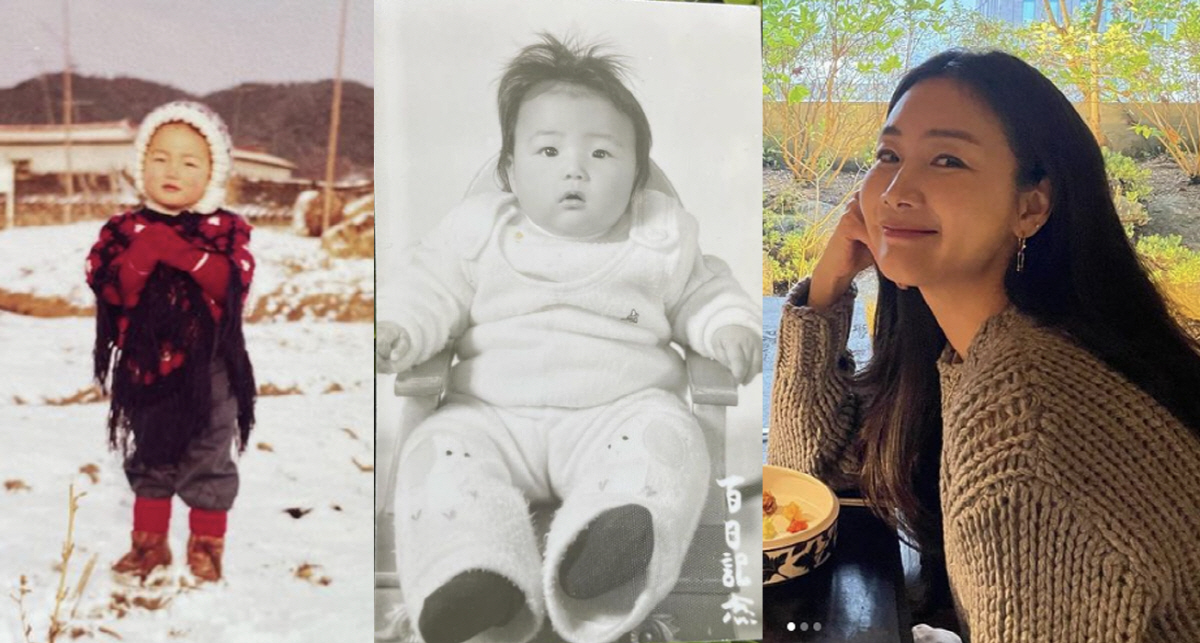 "이 아이는 자라서 한류★" 아기사진 공개한 최지우 "엄마아빠 사랑해요♥…