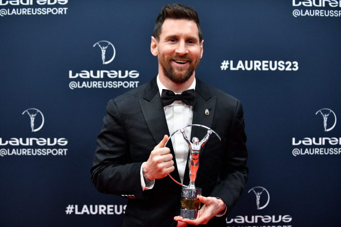 '역시 GOAT' 월드컵 품은 메시, 2023 라우레우스 올해의 스포츠맨…