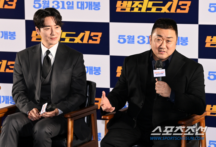 [SC현장] "깜짝 선물 준비돼 있어"…'범죄도시3' 마동석→이준혁, 韓…