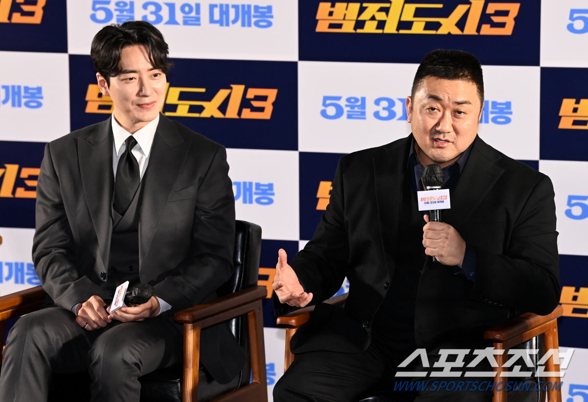 [SC현장] "깜짝 선물 준비돼 있어"…'범죄도시3' 마동석→이준혁, 韓…