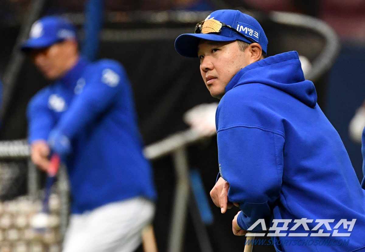 "조금 더 올라와야…" '천하양분' 두 최고 타자에게 '조건'이? 어색한…