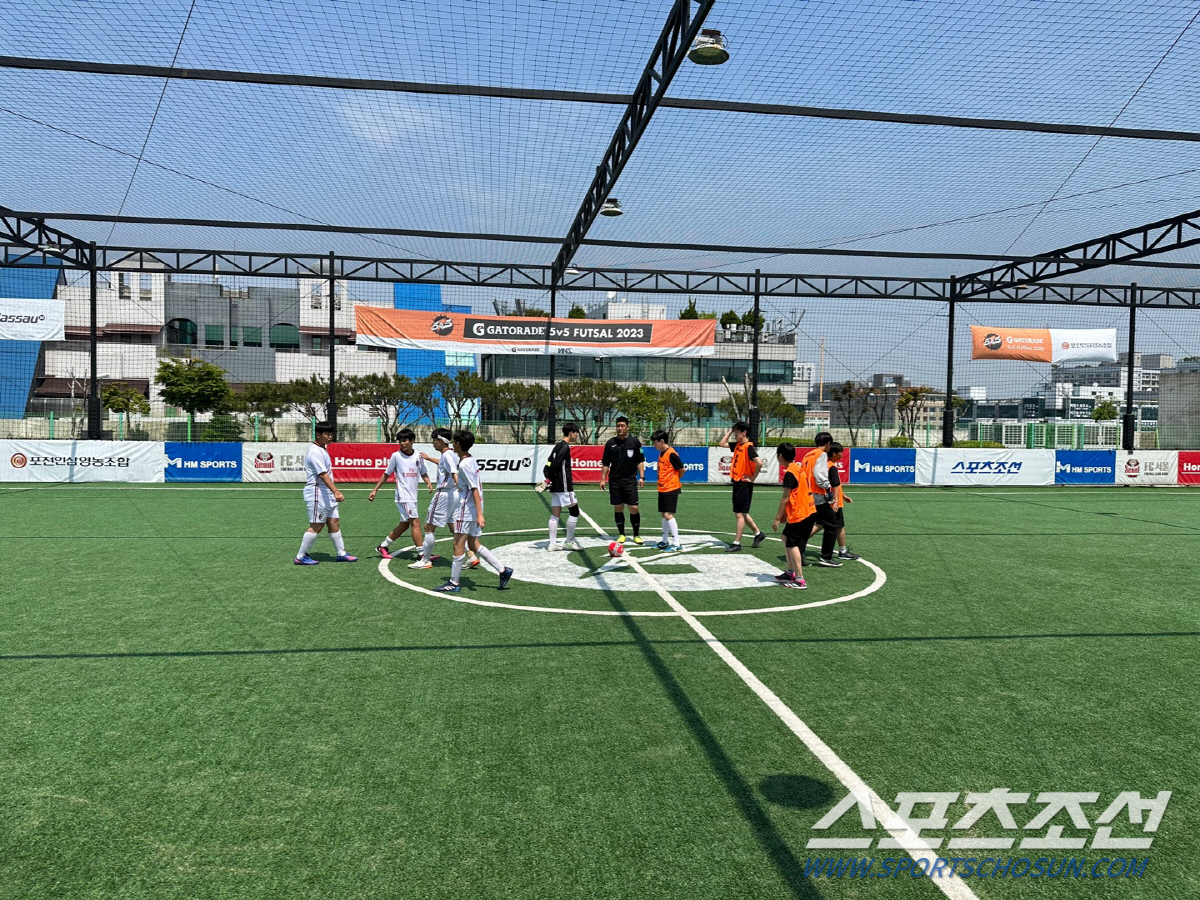 '충암중 완벽 1위' 5v5 게토레이 풋살 2023 일산 지역 16강 대…