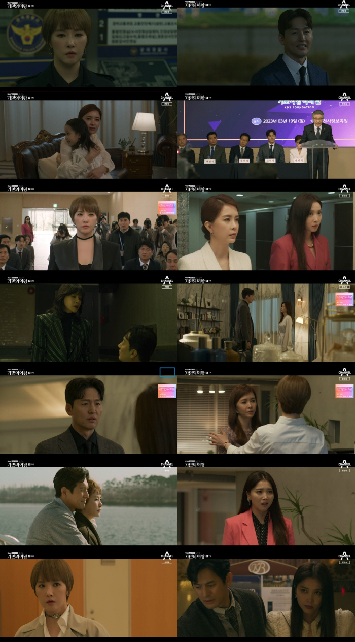 김선아vs오윤아, 공조 분열…속고 속이는 복수 심리전('가면의여왕')