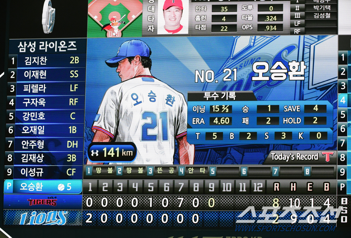 "힘찬 키킹, 자신감 붙었다" '끝판왕' 오승환 마무리 전격 복귀, 좌승…