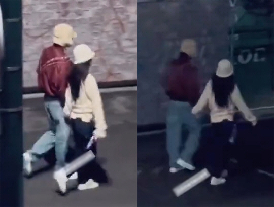뷔·제니, 손잡고 팔짱끼고...'파리 데이트' 목격담에도 소속사 '묵묵부…