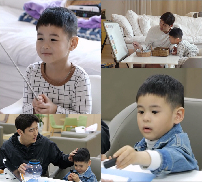 '슈돌' 강경준 子 정우, "나는 아빠 안아주는 사람" 아빠 사르르 녹이…