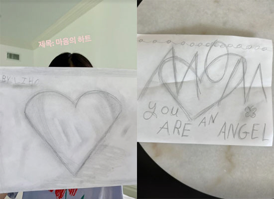 '권상우♥' 손태영, 9살 딸이 고백한 '마음의 하트' "엄마는 천사" …