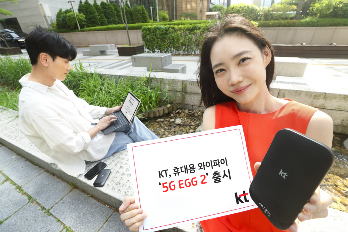 KT, 휴대용 와이파이 ‘5G EGG(에그) 2’ 출시