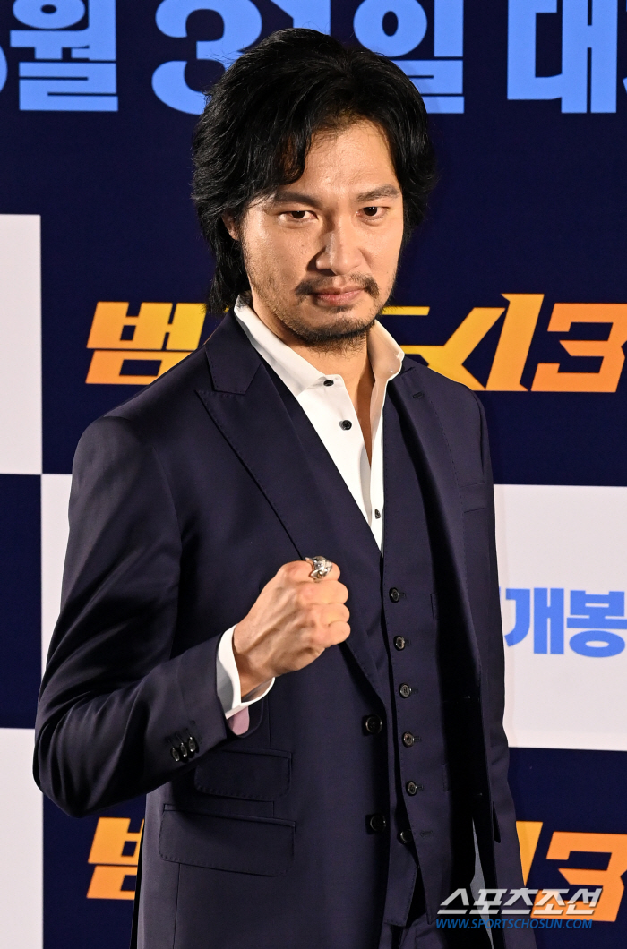 [SC현장] "무릎 연골 없지만"…'범죄도시3' 마동석, 묵직하고 통쾌한…