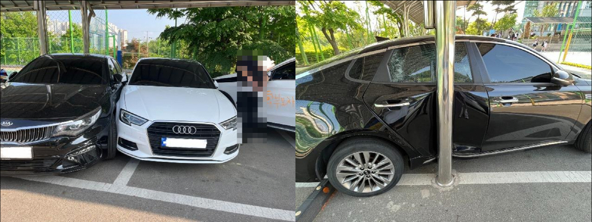 주차되어 있는 교사 자동차 폐차시킨 학부모…"사과는 못 받았습니다."